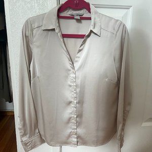 H&M Satin Style Button Up Blouse